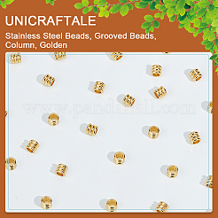 100Pcs 201 Stainless Steel Beads&nbsp;STAS-UN0048-81