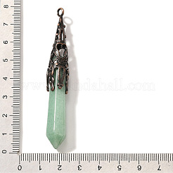 Natural Green Aventurine Pointed Big Pendants&nbsp;G-P560-02R-10