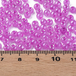 6/0 Imitation Jade Glass Seed Beads&nbsp;SEED-N004-006-03