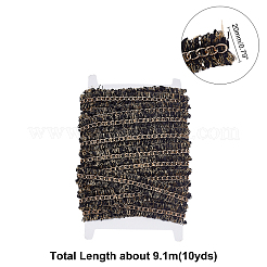 Polyamide Ribbon with Aluminum Curb Chain&nbsp;OCOR-WH0063-10A