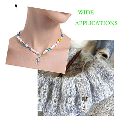50Pcs 10 Styles Tibetan Style Alloy Pendants&nbsp;TIBE-FP0001-13