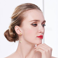 Stainless Steel Dangle Stud Earrings&nbsp;JE685B