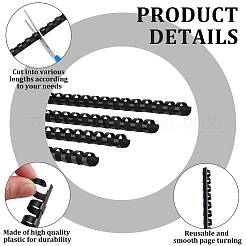 200Pcs Plastic Binding Combs&nbsp;OFST-GO0001-03