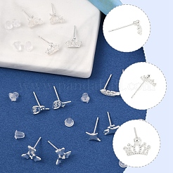 12Pairs 12 Styles Alloy Stud Earrings&nbsp;EJEW-FS0001-29