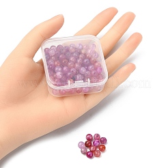 130Pcs Dyed Natural Multi-Color Agate Beads Strands&nbsp;G-YW0001-29C