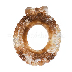 Two Tone Transparent Resin Cabochons&nbsp;CRES-S302-38