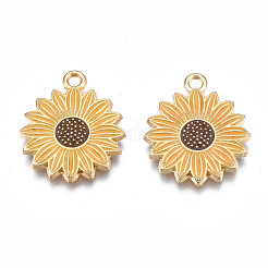 Rack Plating Alloy Enamel Pendants&nbsp;ENAM-N055-055B