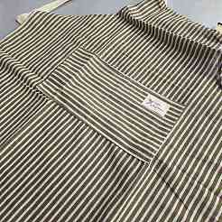 Stripe Polycotton Sleeveless Apron&nbsp;AJEW-WH20067-020B