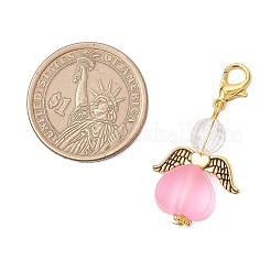 Heart Angel Acrylic Pendant Decorations&nbsp;HJEW-JM03566-01