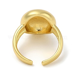 Round Rack Plating Brass Cuff Finger Rings for Women&nbsp;RJEW-C114-02G