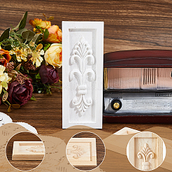 Rubber Wood Carved Onlay Applique&nbsp;AJEW-WH0609-129B