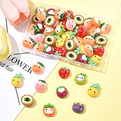 50Pcs Opaque Cartoon Resin Cabochons&nbsp;CRES-FS0001-19