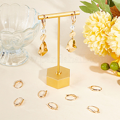 16Pcs Brass Leverback Earring Findings&nbsp;FIND-BBC0002-64