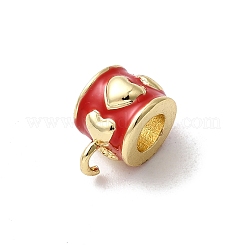 Brass Enamel Tube Bails&nbsp;KK-P338-42G-02