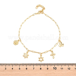 Brass Charm Bracelets&nbsp;BJEW-F545-01D-G