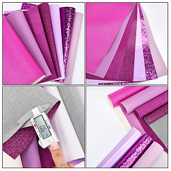 7Pcs Rectangle Imitation Leather Fabric&nbsp;FIND-WH20020-24C