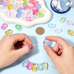 100Pcs Transparent Acrylic Beads&nbsp;TACR-SP0001-24