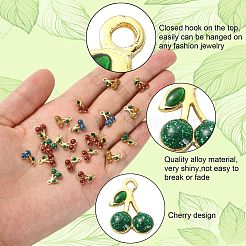 50Pcs Rack Plating Brass Enamel Pendants&nbsp;ENAM-CJ0004-04