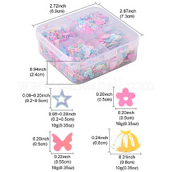 40G 4 Styles Plastic Cabochons&nbsp;RESI-FS0002-13