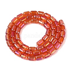 Electroplate Transparent Glass Beads Strands&nbsp;EGLA-Q132-03A-A04