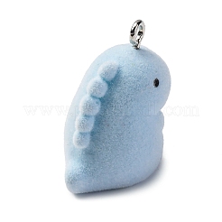 Flocky Resin Pendants&nbsp;FIND-S001-08D