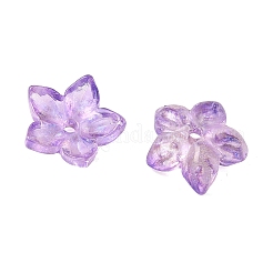 Two Tone Transparent Glass Bead Cap&nbsp;GLAA-H041-01A