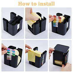 ABS Plastic Pop-up Note & Roll Sticky Note Dispenser&nbsp;AJEW-WH0695-247B