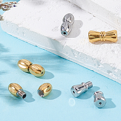 8Sets 4 Styles 304 Stainless Steel Screw Clasps&nbsp;STAS-BBC0009-41