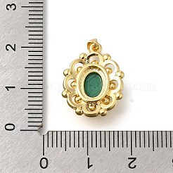Natural Malachite Pendants&nbsp;G-K381-01G-02