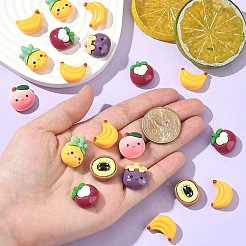 20Pcs Opaque Cartoon Resin Cabochons&nbsp;CRES-YW0001-37