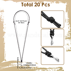 20Pcs Adjustable Waxed Polyester Cord Necklace Making&nbsp;AJEW-SC0003-92B