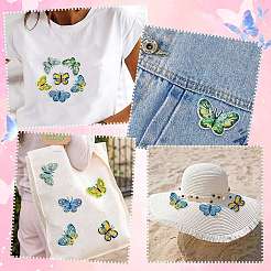 16Pcs 8 Styles Polyester Iron on Clothing Patches&nbsp;PATC-CJ0001-05