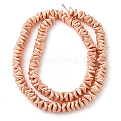 Matte Electroplated Synthetic Non-magnetic Hematite Beads Strands&nbsp;G-L606-F01-01C