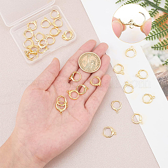 30Pcs Brass Huggie Hoop Earring Findings&nbsp;KK-PH0002-85