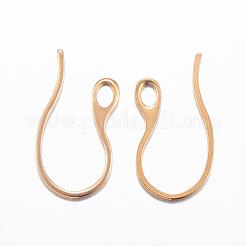 Ion Plating(IP) 304 Stainless Steel Earring Hooks&nbsp;X-STAS-H383-28G