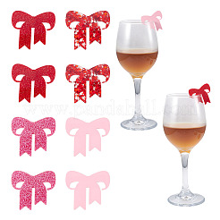 24Pcs 4 Colors Sequins Acrylic Wine Glass Charms&nbsp;OACR-TA0004-17