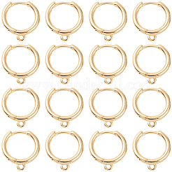 20Pcs Brass Huggie Hoop Earrings Findings&nbsp;KK-SC0008-06