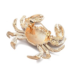 Crab Printed Alloy Lapel Pins for Backpack Clothes&nbsp;AL-CBA4F48-02B