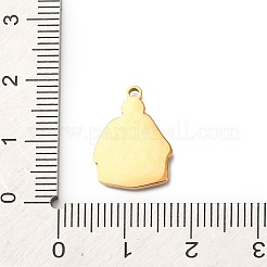 Christmas 304 Stainless Steel Enamel Pendants&nbsp;STAS-B112-02G-06