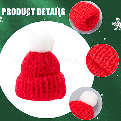51Pcs 3 Colors Polyester Doll Woolen Hat&nbsp;DOLL-CP0001-02