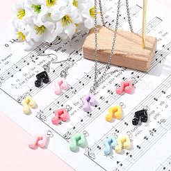 40Pcs Opaque Resin Pendants&nbsp;RESI-CJ0005-30