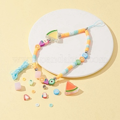 DIY Fruit Stretch Bracelet Making Kit&nbsp;DIY-FS0003-88