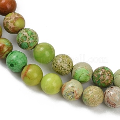 Dyed Natural Regalite/Imperial Jasper/Sea Sediment Jasper Beads Strands&nbsp;G-B124-C04-06