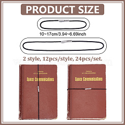 40Pcs 2 Style Elastic Cord for Notebook&nbsp;HJEW-PH02451