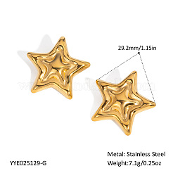 Stainless Steel Star Stud Earrings&nbsp;ZA4666-2