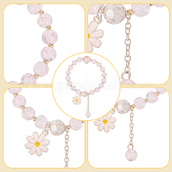8Pcs 8 Colors Glass Round Beaded Stretch Bracelets Set&nbsp;BJEW-AN0001-75
