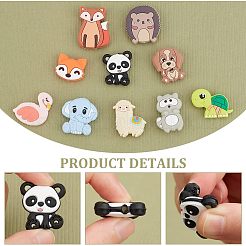 10Pcs 10 Style Silicone Beads&nbsp;SIL-CA0001-27