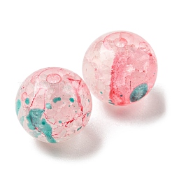Transparent Crackle Glass Beads&nbsp;GLAA-D012-02B