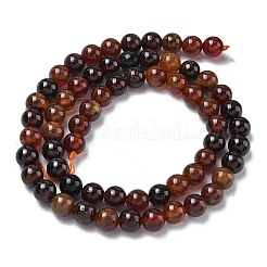 Natural Africa Orange Garnet Beads Strands&nbsp;G-K365-F01-6mm