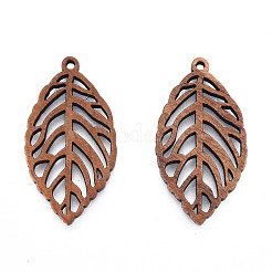 Natural Walnut Wood Pendants&nbsp;WOOD-N011-020